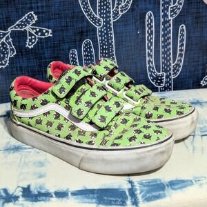 Vans Old Skool LX x Sarah Andelman Velcro Platform Sneakers Green Women's 9.5